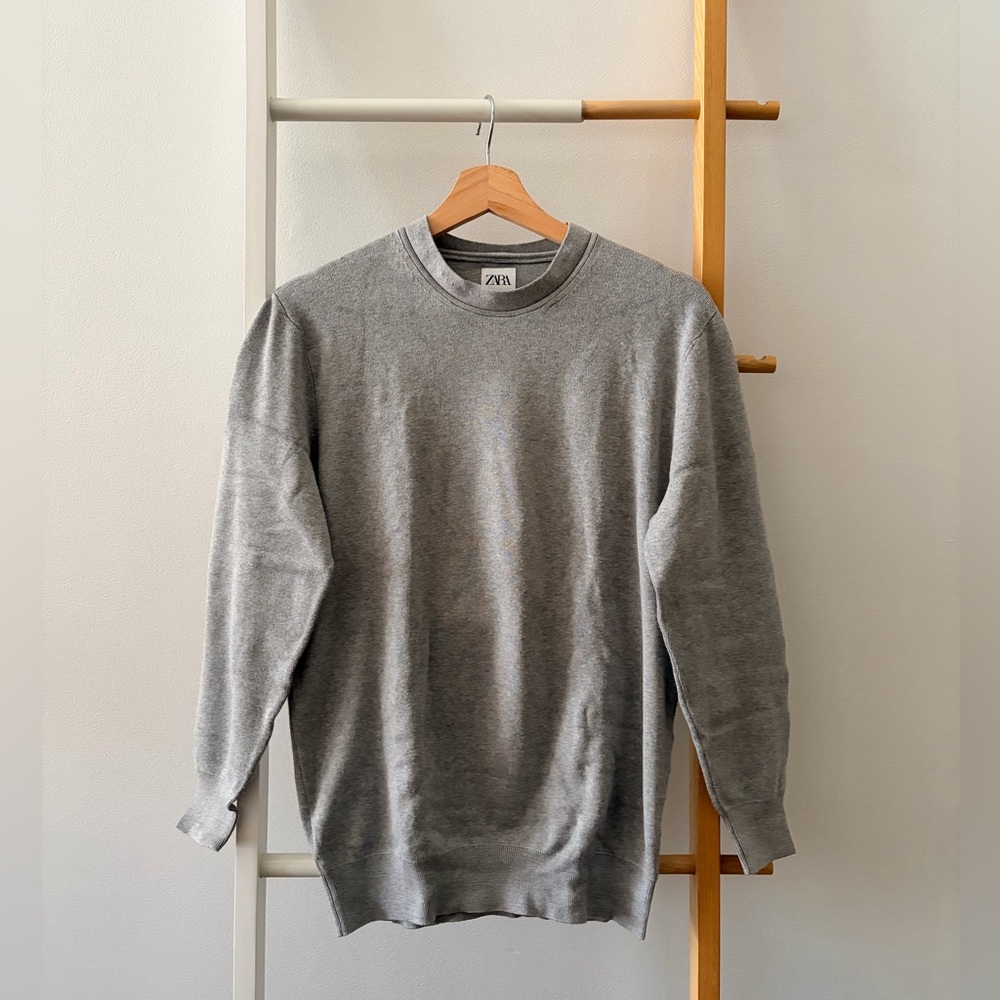 Men’s Zara‎ Gray Crewneck Sweater